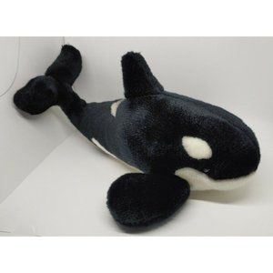 2011 Sea World Shamu Orca Killer Whale 17” Plush Stuffed Animal Toy Marine Ocean